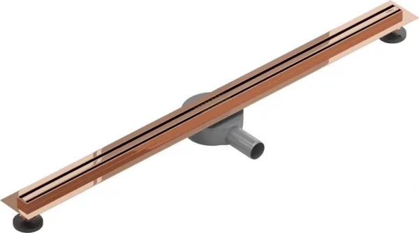 Odtokový žľab MEXEN FLAT SLIM 100 cm ružovo zlatý