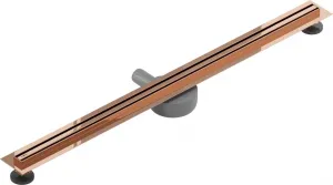 Odtokový žľab MEXEN FLAT SLIM 100 cm ružovo zlatý