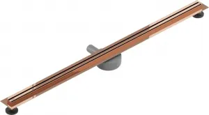 Odtokový žľab MEXEN FLAT SLIM 120 cm ružovo zlatý