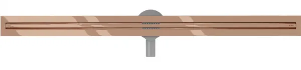 Odtokový žľab MEXEN FLAT SLIM 120 cm ružovo zlatý