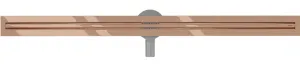 Odtokový žľab MEXEN FLAT SLIM 120 cm ružovo zlatý