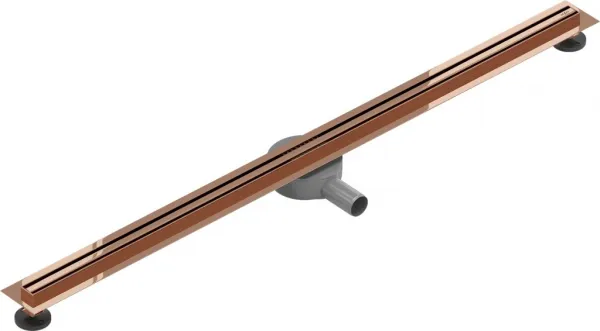 Odtokový žľab MEXEN FLAT SLIM 120 cm ružovo zlatý