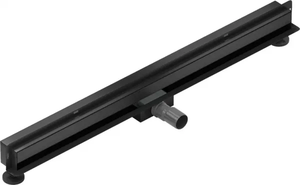 Odtokový žľab k stene MEXEN FLAT WALL 2in1 90 cm čierny