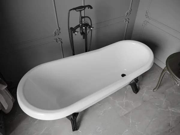Vaňa MEXEN RETRO BLACK 170 x 75