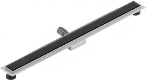 Odtokový žľab MEXEN FLAT 100 cm - čierne sklo