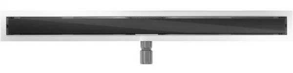Odtokový žľab MEXEN FLAT 100 cm - čierne sklo