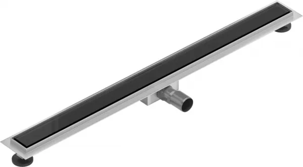Odtokový žľab MEXEN FLAT 100 cm - čierne sklo