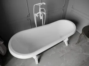 Vaňa MEXEN RETRO 170 x 75 čierno-biela