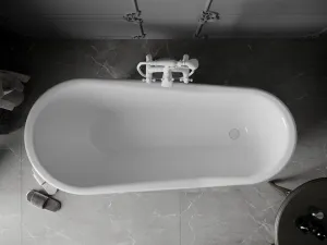 Vaňa MEXEN RETRO 170 x 75 čierno-biela