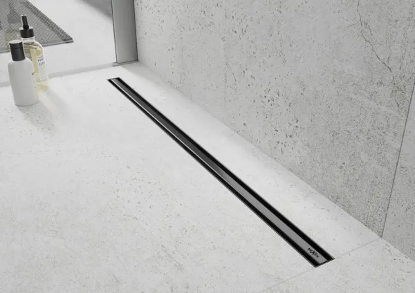 Odvodňovací žľab Mexen Flat 360 SLIM + sifón Black 90 cm