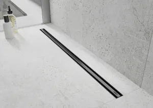 Odvodňovací žľab Mexen Flat 360 SLIM + sifón Black 90 cm