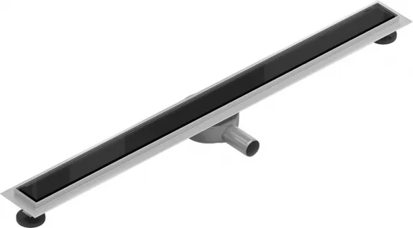 Odtokový žľab MEXEN FLAT so sifónom 100 cm čierny