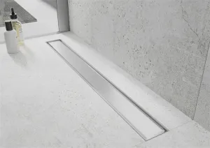 Odvodňovací žľab MEXEN FLAT so sifónom 100 cm biely