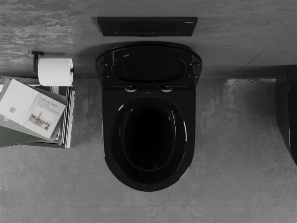 Závesná WC misa MEXEN LENA SLIM čierna
