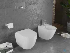 Závesná WC misa s tvrdou doštičkou MEXEN LENA biela