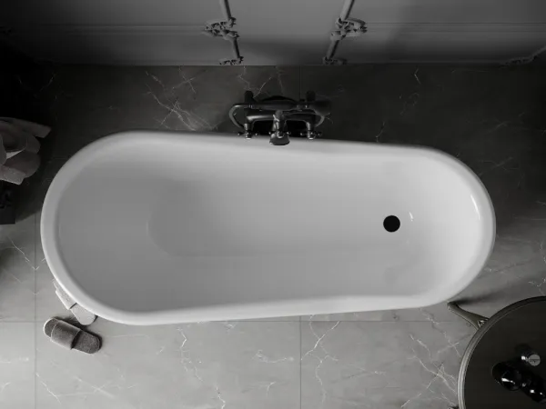 Vaňa MEXEN RETRO BLACK 170 x 75 čierno-biela