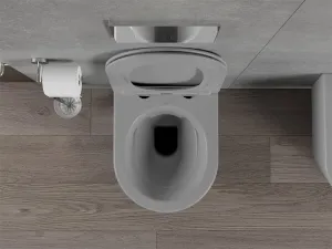 Závesná WC misa MEXEN RICO s doskou šedá