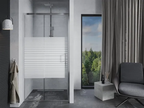 Sprchové dvere MEXEN Apia 100cm biele