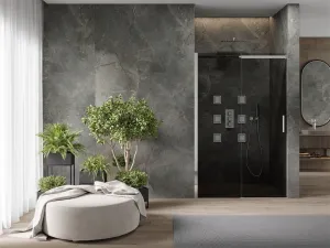 Sprchové dvere MEXEN OMEGA sivé sklo, 100 cm
