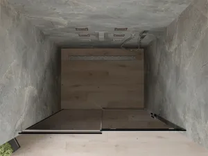 Sprchové dvere MEXEN OMEGA sivé sklo, 100 cm