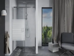 Sprchové dvere MEXEN Apia 90cm strieborné