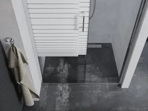 Sprchové dvere MEXEN Apia 90cm strieborné