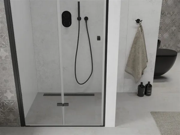 Sprchové dvere MEXEN LIMA čierne, 110 CM