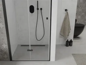Sprchové dvere MEXEN LIMA čierne, 110 CM