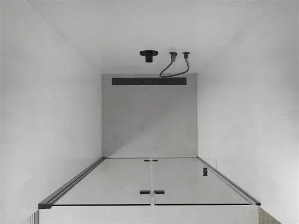 Sprchové dvere MEXEN LIMA čierne, 110 CM