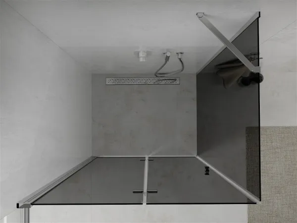 Sprchový kút Mexen Lima Grey 100 x 80 cm