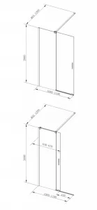BESCO - Walk-in sprchovací kút VAYO - Farba rámu zásteny - Hliník chróm, Rozmer A - 110, Rozmer C - 200, Smer zatváranie - Univerzálny Ľavé / Pravé, Výplň - Číre bezpečnostné sklo - 8 mm BCVAYO110CC