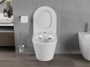 Závěsná WC mísa MEXEN RICO bez prkénka bílá