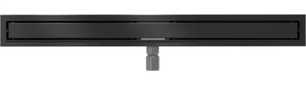 Odtokový žľab 2 v 1 nízky MEXEN FLAT BLACK 100 cm - vzor G13