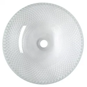 PUKETA sklenené gravírované umývadlo, priemer 42 cm, číra TY165