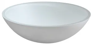 TELICA sklenené umývadlo, priemer 42 cm, biela mat TY181W