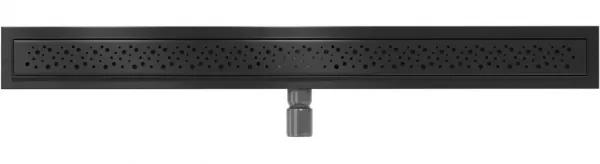 Nízky odtokový žľab MEXEN FLAT BLACK 100 cm - vzor G12