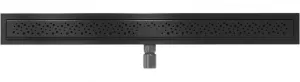Nízky odtokový žľab MEXEN FLAT BLACK 100 cm - vzor G12