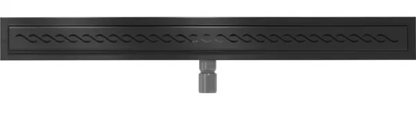 Odtokový žľab nízky MEXEN FLAT BLACK 90 cm - vzor G18