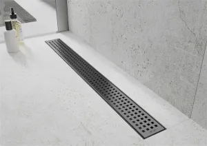 Odtokový žľab nízky MEXEN FLAT BLACK 90 cm - vzor G08