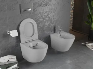 Závesná WC misa MEXEN LENA IV svetlo šedá