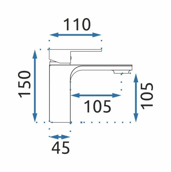 REA - Umývadlová batéria Urban zlatá REA-B9911
