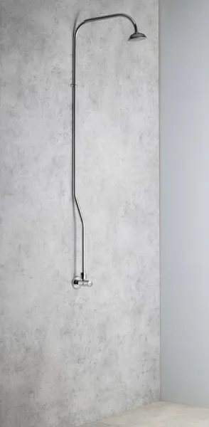 Sprchový stĺp s tlačným ventilom, chróm TEM400