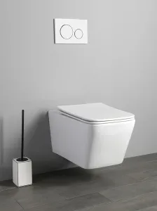 SAPHO - PORTO závesná WC misa, Rimless, 36x52cm, biela PZ102WR