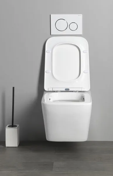 SAPHO - PORTO závesná WC misa, Rimless, 36x52cm, biela PZ102WR