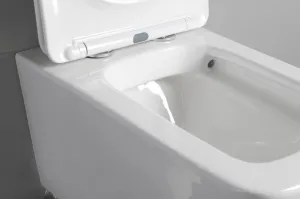 SAPHO - PORTO závesná WC misa, Rimless, 36x52cm, biela PZ102WR