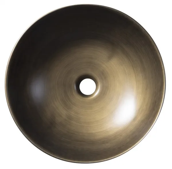 SAPHO - PRIORI keramické umývadlo na dosku Ø 41,5 cm, bronz PI032