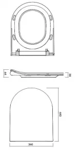CERSANIT - SET 743 závesná misa CITY OVAL NEW CLEAN ON vrátane sedátka duroplast K701-104