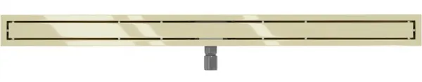 Lineárny odtokový žľab 110 cm MEXEN FLAT 2v1 zlatý