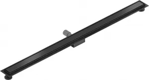 Lineárny odtokový žľab 150 cm MEXEN FLAT 2v1 čierny