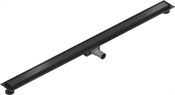 Lineárny odtokový žľab 150 cm MEXEN FLAT 2v1 čierny